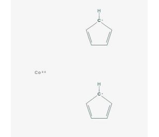 Bis(cyclopentadienyl)cobalt (CAS 1277-43-6) - chemical structure image