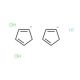 Bis(cyclopentadienyl)hafnium(IV) dichloride (CAS 12116-66-4) - chemical structure image