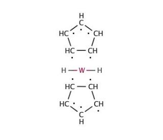 Bis(cyclopentadienyl)tungsten(IV) dihydride (CAS 1271-33-6) - chemical structure image