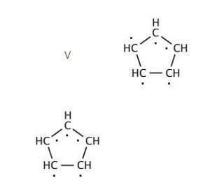 Bis(cyclopentadienyl)vanadium(II) (CAS 1277-47-0) - chemical structure image