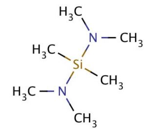 Bis(dimethylamino)dimethylsilane (CAS 3768-58-9) - chemical structure image