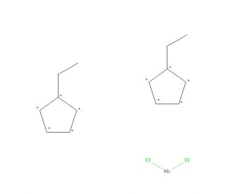 Bis(ethylcyclopentadienyl)niobium(IV) dichloride (CAS 78885-50-4) - chemical structure image