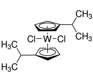 Bis(isopropylcyclopentadienyl)tungsten(IV) dichloride (CAS 90023-13-5) - chemical structure image