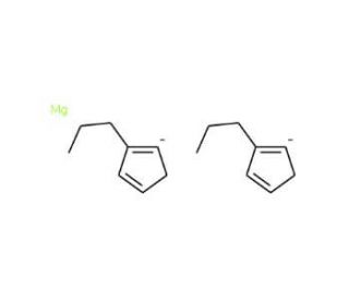 Bis(n-propylcyclopentadienyl)magnesium (CAS 114504-74-4) - chemical structure image