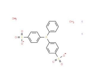 Bis(p-sulfonatophenyl)phenylphosphine dihydrate dipotassium salt (CAS 151888-20-9) - chemical structure image