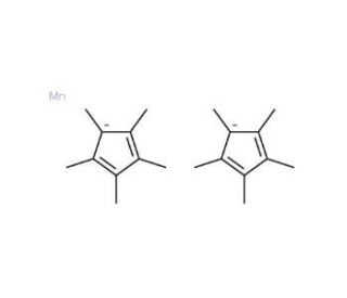 Bis(pentamethylcyclopentadienyl)manganese (CAS 67506-86-9) - chemical structure image