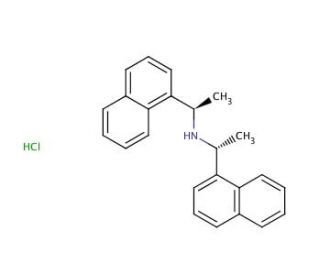 Bis[(R)-(&minus;)-(1-naphthyl)ethyl]amine hydrochloride (CAS 312619-39-9) - chemical structure image