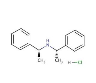 (&minus;)-Bis[(S)-1-phenylethyl]amine hydrochloride (CAS 40648-92-8) - chemical structure image