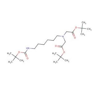 Bis(tert-butyl)-N-boc-aminohexyliminodiacetate (CAS 1076199-10-4) - chemical structure image