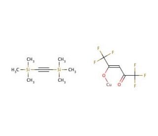 [Bis(trimethylsilyl)acetylene](hexafluoroacetylacetonato)copper(I) (CAS 137039-38-4) - chemical structure image