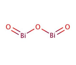 Bismuth(III) oxide (CAS 1304-76-3) - chemical structure image