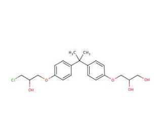 Bisphenol A (3-chloro-2-hydroxypropyl) (2,3-dihydroxypropyl) ether (CAS 227947-06-0) - chemical structure image