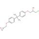 Bisphenol A (3-chloro-2-hydroxypropyl) glycidyl ether (CAS 13836-48-1) - chemical structure image