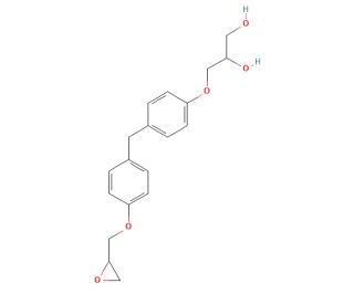 Bisphenol F Glycidyl 2,3-Dihydroxypropyl Ether (CAS 303733-72-4) - chemical structure image