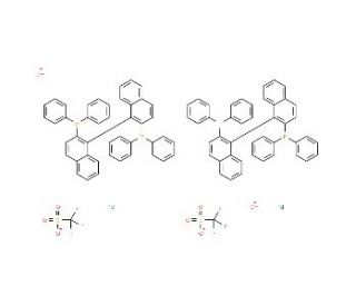 [Bis{((S)-(&minus;)-2,2&prime;-bis(diphenylphosphino)-1,1&prime;-binapthyl)palladium(II)}bis(&mu;-hydroxo)] bis(triflate) - chemical structure ima