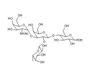 Blood Group A Tetrasaccharide (CAS 59957-92-5) - chemical structure image
