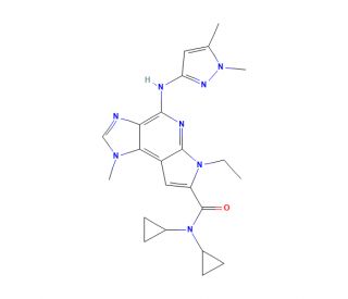 BMS 911543 (CAS 1271022-90-2) - chemical structure image