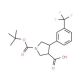 Boc-(±)-trans-4-(3-trifluoromethylphenyl)pyrrolidine-3-carboxylic acid (CAS 169248-97-9) - chemical structure image