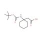 Boc-1-amino-cyclohexane acetic acid (CAS 187610-56-6) - chemical structure image