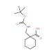 Boc-1-aminomethyl-cyclohexane carboxylic acid (CAS 204514-23-8) - chemical structure image