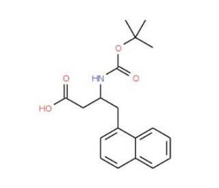 Boc-(1-naphthyl)-L-beta-homoalanine (CAS 219297-09-3) - chemical structure image