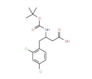 Boc-2,4-dichloro-L-beta-homophenylalanine (CAS 270063-48-4) - chemical structure image