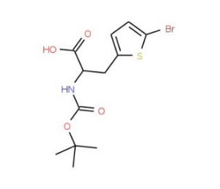 Boc-2-(5-bromothienyl)-L-alanine (CAS 190319-95-0) - chemical structure image