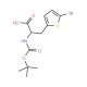 Boc-2-(5-bromothienyl)-L-alanine (CAS 190319-95-0) - chemical structure image