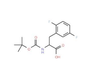 Boc-2,5-difluoro-D-phenylalanine (CAS 261380-31-8) - chemical structure image
