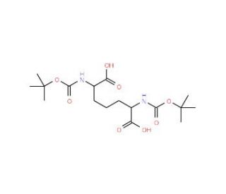 Boc-2,6-diaminopimelic acid (CAS 1198797-23-7) - chemical structure image
