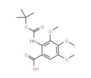 Boc-2-amino-3,4,5-trimethoxybenzoic acid - chemical structure image
