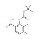 Boc-2-amino-3,4-dimethylbenzoic acid - chemical structure image