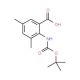 Boc-2-amino-3,5-dimethylbenzoic acid (CAS 669713-57-9) - chemical structure image