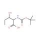 Boc-2-amino-3-hydroxypentanoic acid - chemical structure image