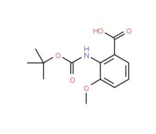 Boc-2-amino-3-methoxybenzoic acid - chemical structure image