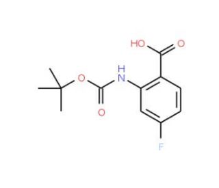 Boc-2-amino-4-fluorobenzoic acid - chemical structure image