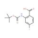 Boc-2-amino-4-fluorobenzoic acid - chemical structure image