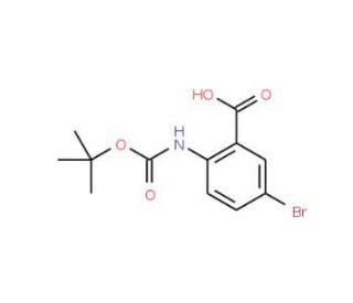 Boc-2-amino-5-bromobenzoic acid (CAS 306937-20-2) - chemical structure image