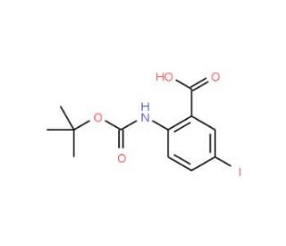 Boc-2-amino-5-iodobenzoic acid - chemical structure image