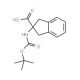Boc-2-aminoindane-2-carboxylic acid (CAS 71066-00-7) - chemical structure image
