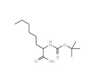 Boc-2-aminooctanoic acid - chemical structure image