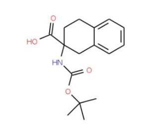 Boc-2-aminotetraline-2-carboxylic acid (CAS 98569-12-1) - chemical structure image