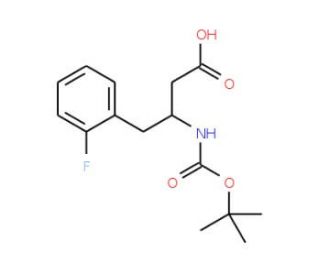 Boc-2-fluoro-L-beta-homophenylalanine (CAS 218608-99-2) - chemical structure image