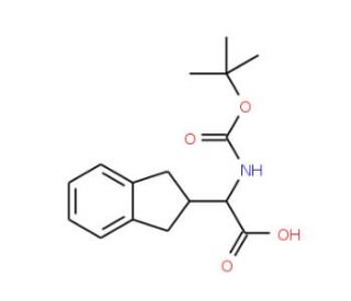 Boc-(2-indanyl)-Gly-OH (CAS 181227-47-4) - chemical structure image