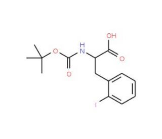 Boc-2-iodo-D-phenylalanine (CAS 478183-64-1) - chemical structure image
