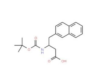 Boc-(2-naphthyl)-L-beta-homoalanine (CAS 219297-11-7) - chemical structure image