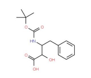 Boc-(2R,3R)-3-amino-2-hydroxy-4-phenylbutyric acid (CAS 77171-41-6) - chemical structure image