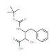 Boc-(2R,3R)-3-amino-2-hydroxy-4-phenylbutyric acid (CAS 77171-41-6) - chemical structure image