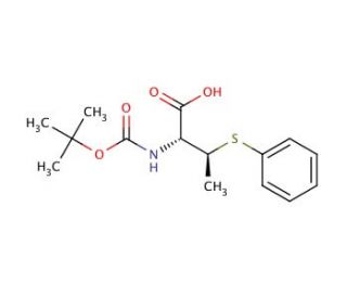 Boc-(2R,3S)-2-amino-3-(phenylthio)-butanoic acid - chemical structure image