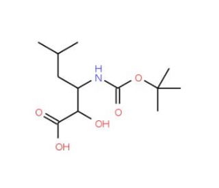 Boc-(2R,3S)-3-amino-2-hydroxy-5-methylhexanoicacid (CAS 73397-28-1) - chemical structure image